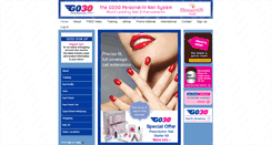 Desktop Screenshot of go30nails.com
